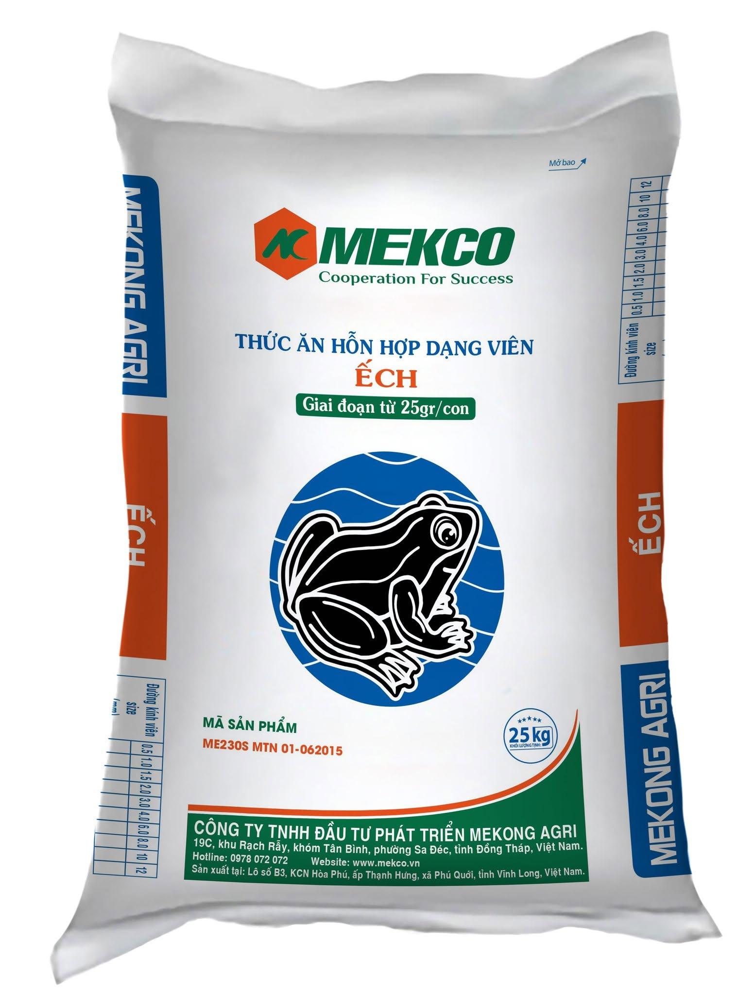 Thức ăn hỗn hợp dạng viên nuôi ếch